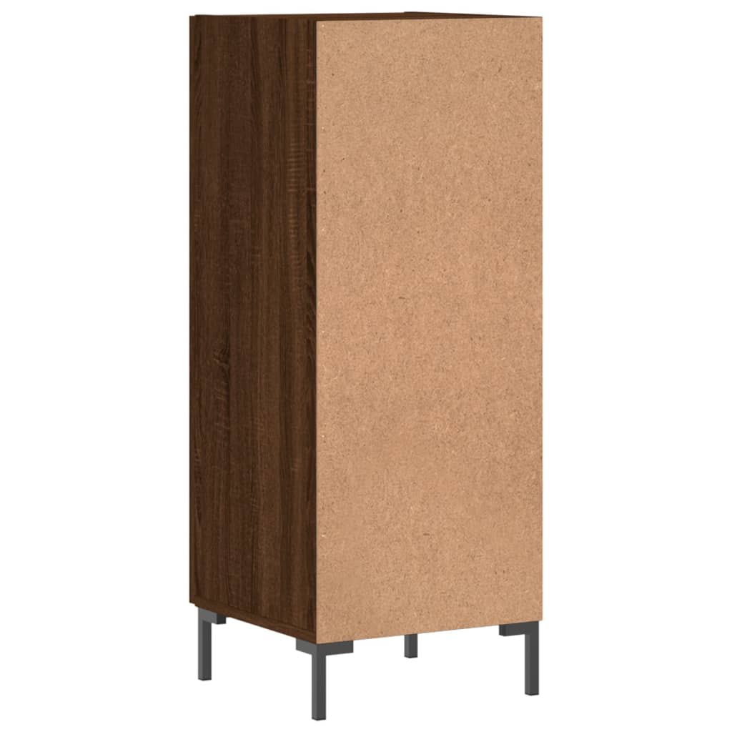 Credenza Rovere Marrone 34,5x34x90 cm in Legno Multistrato 828547