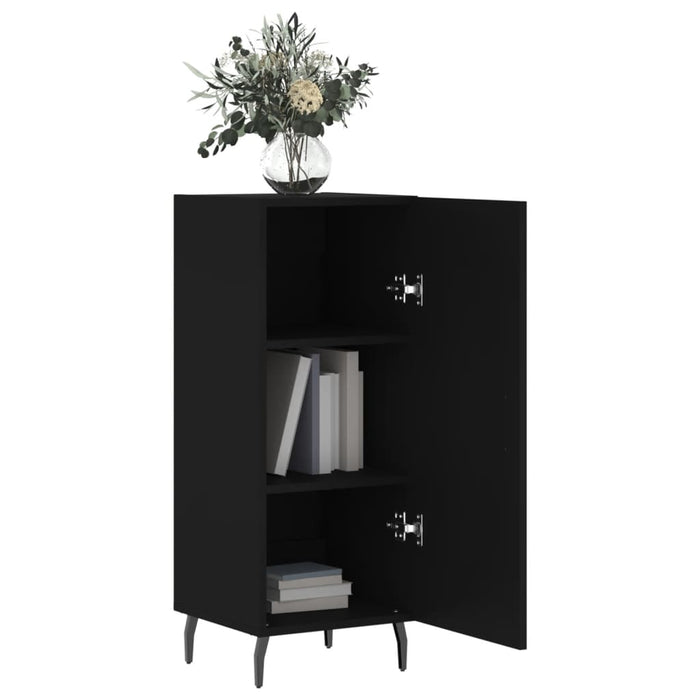 Credenza Nero 34,5x34x90 cm in Legno Multistrato 828557