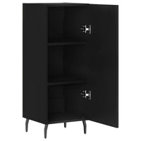 Credenza Nero 34,5x34x90 cm in Legno Multistrato 828557