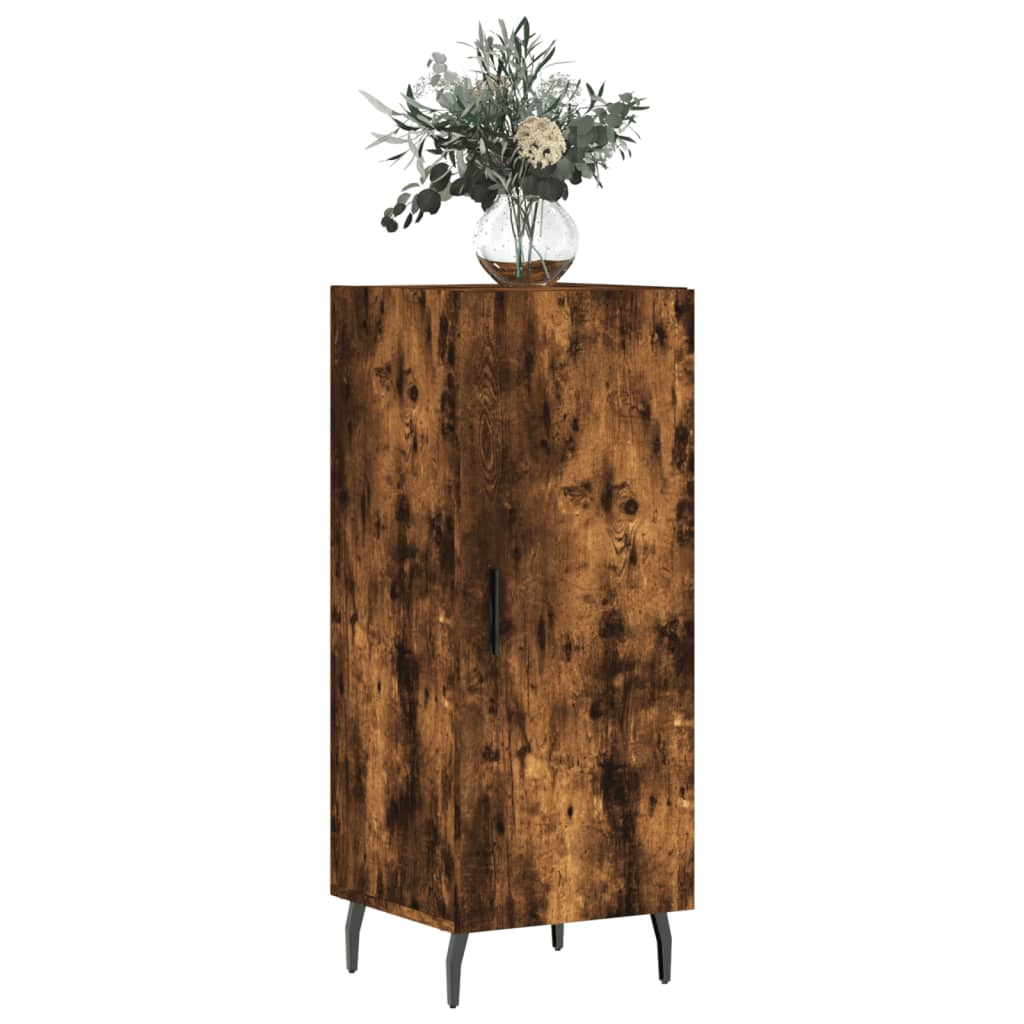 Credenza Rovere Fumo 34,5x34x90 cm in Legno Multistrato 828561