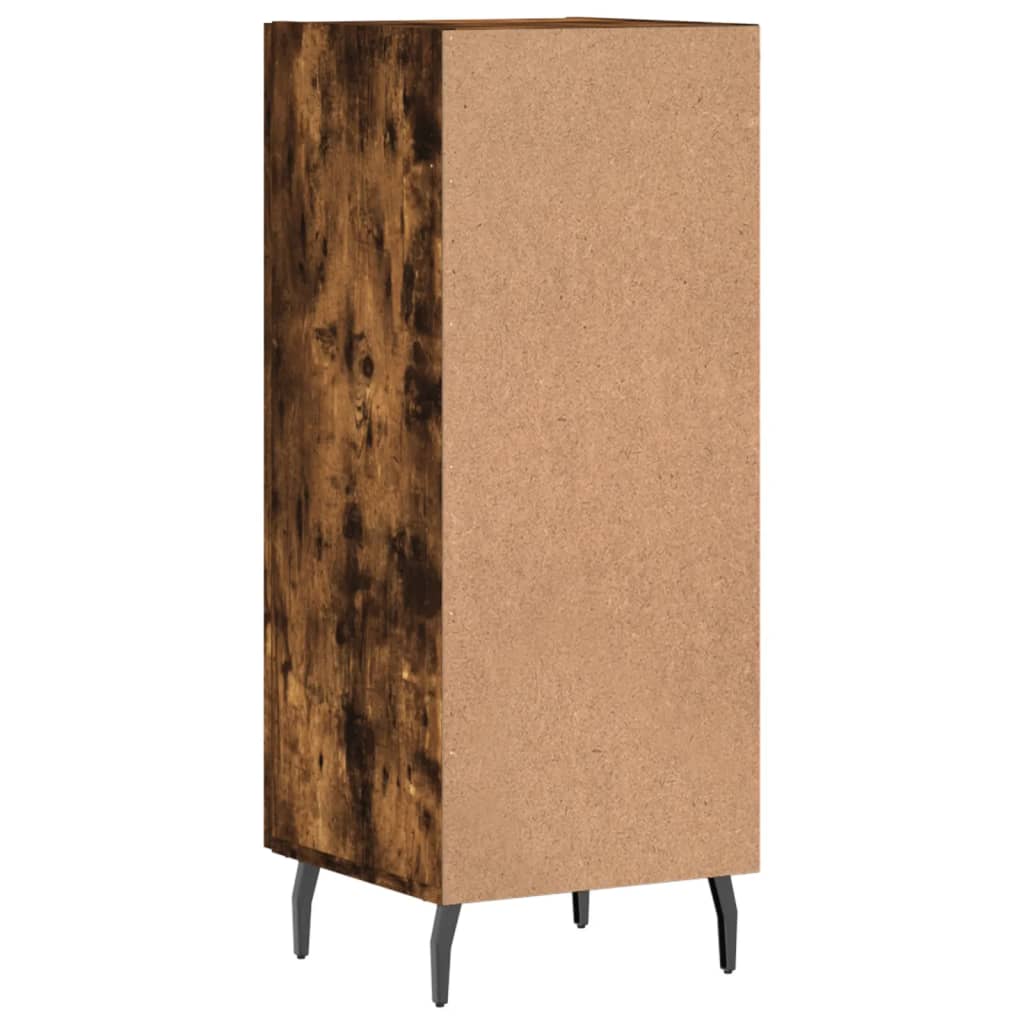 Credenza Rovere Fumo 34,5x34x90 cm in Legno Multistrato 828561