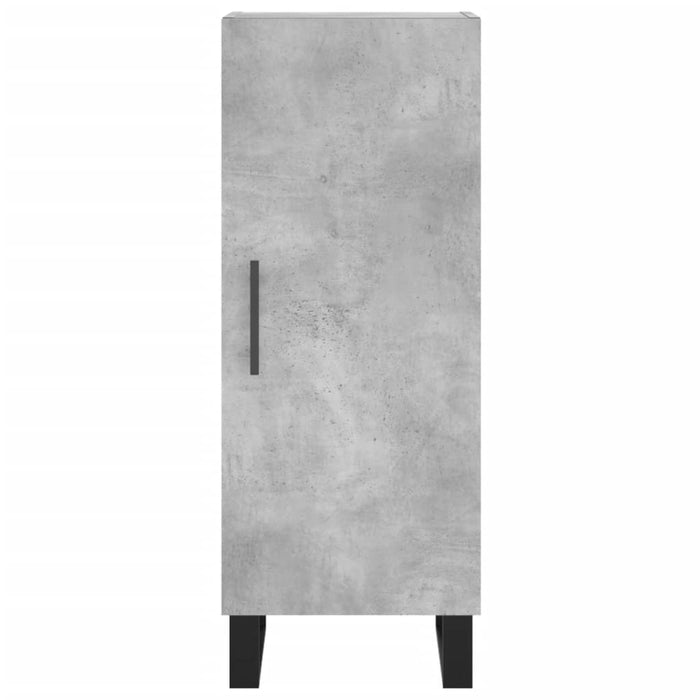 Credenza Grigio Cemento 34,5x34x90 cm in Legno Multistrato 828568