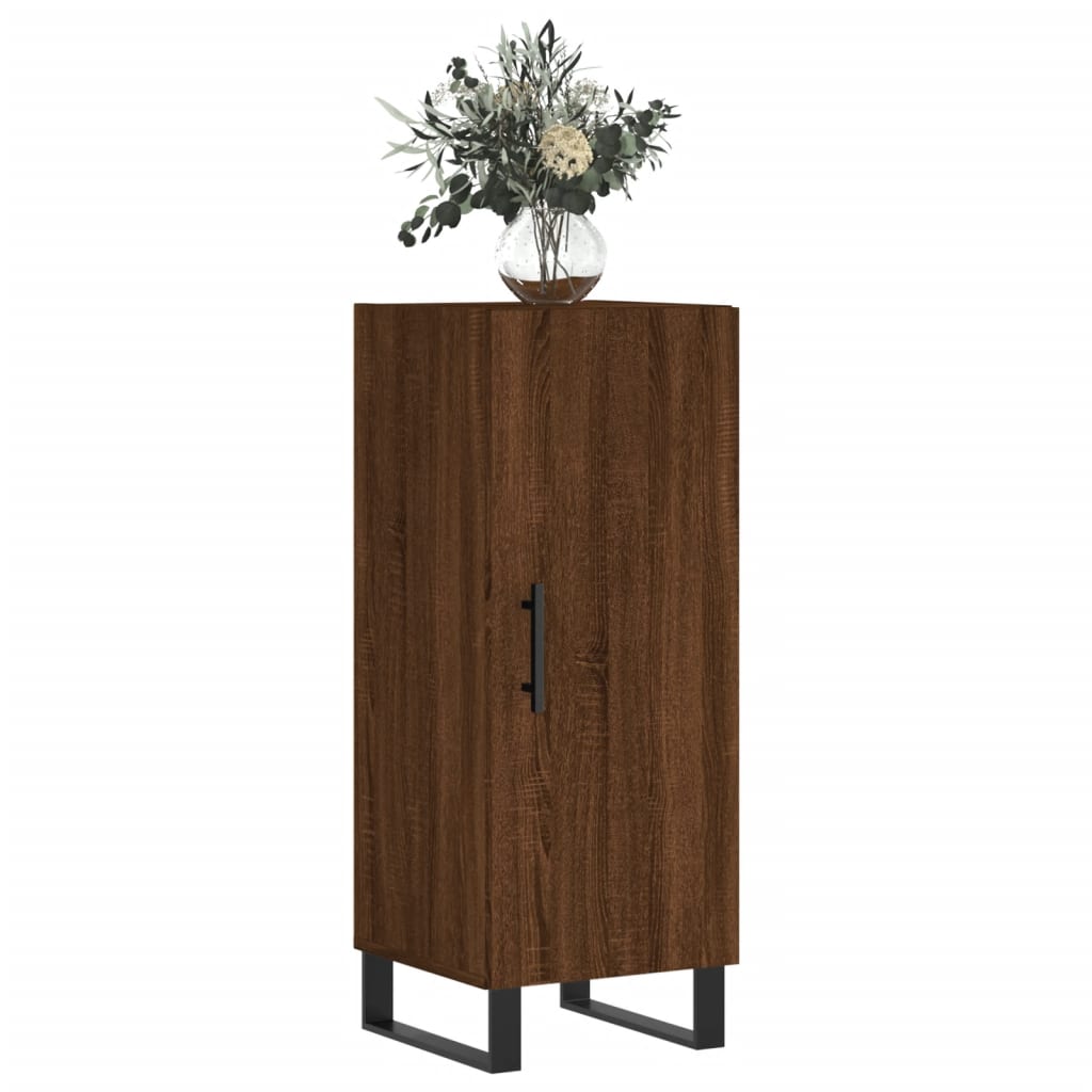 Credenza Rovere Marrone 34,5x34x90 cm in Legno Multistrato 828571