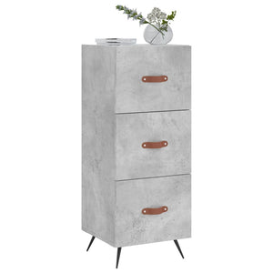 Credenza Grigio Cemento 34,5x34x90 cm in Legno Multistrato 828576