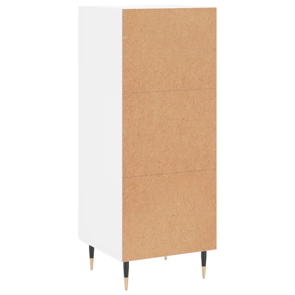 Credenza Bianca 34,5x34x90 cm in Legno Multistrato 828580