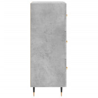 Credenza Grigio Cemento 34,5x34x90 cm in Legno Multistrato 828584