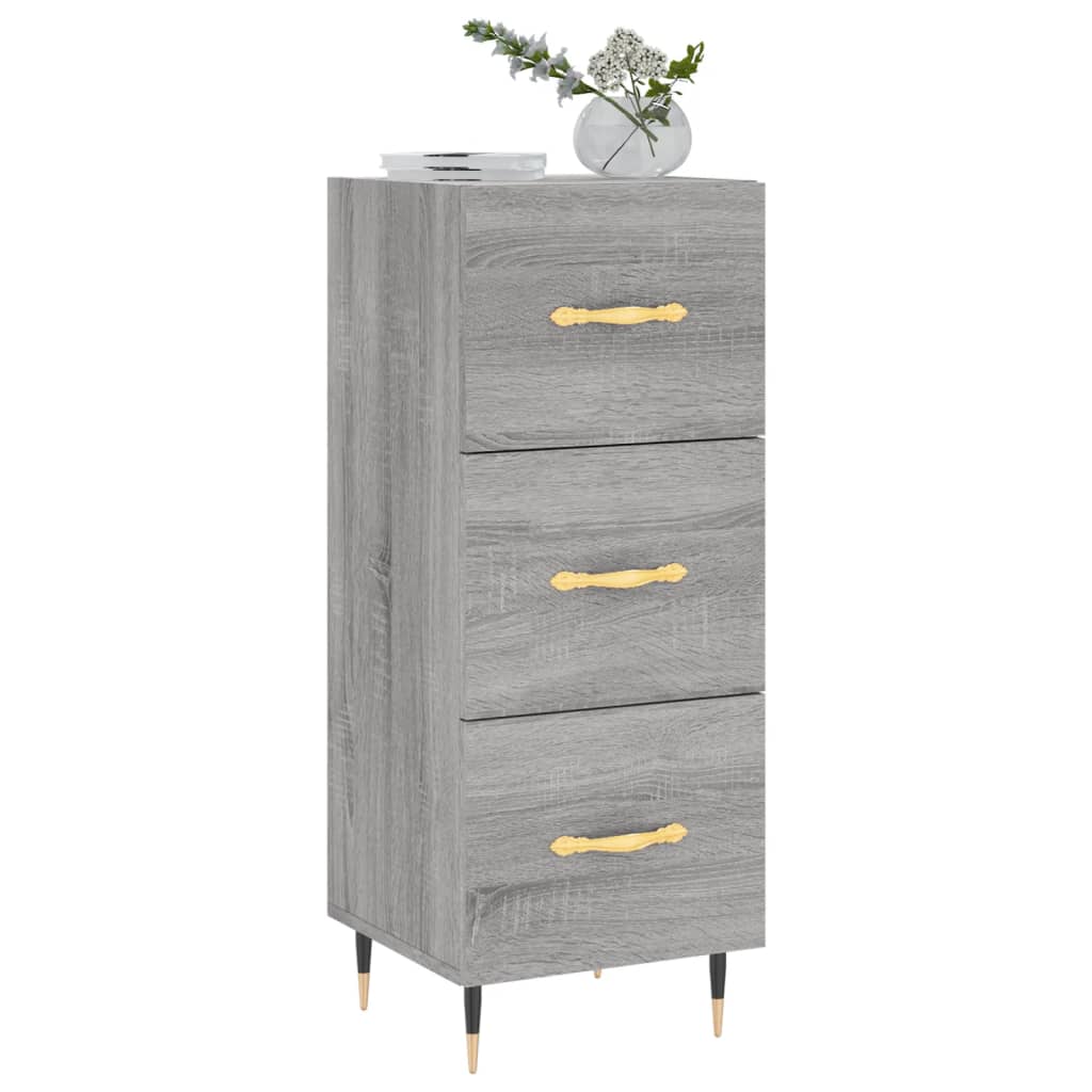 Credenza Grigio Sonoma 34,5x34x90 cm in Legno Multistrato 828586