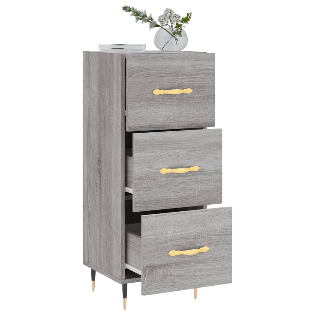 Credenza Grigio Sonoma 34,5x34x90 cm in Legno Multistrato 828586