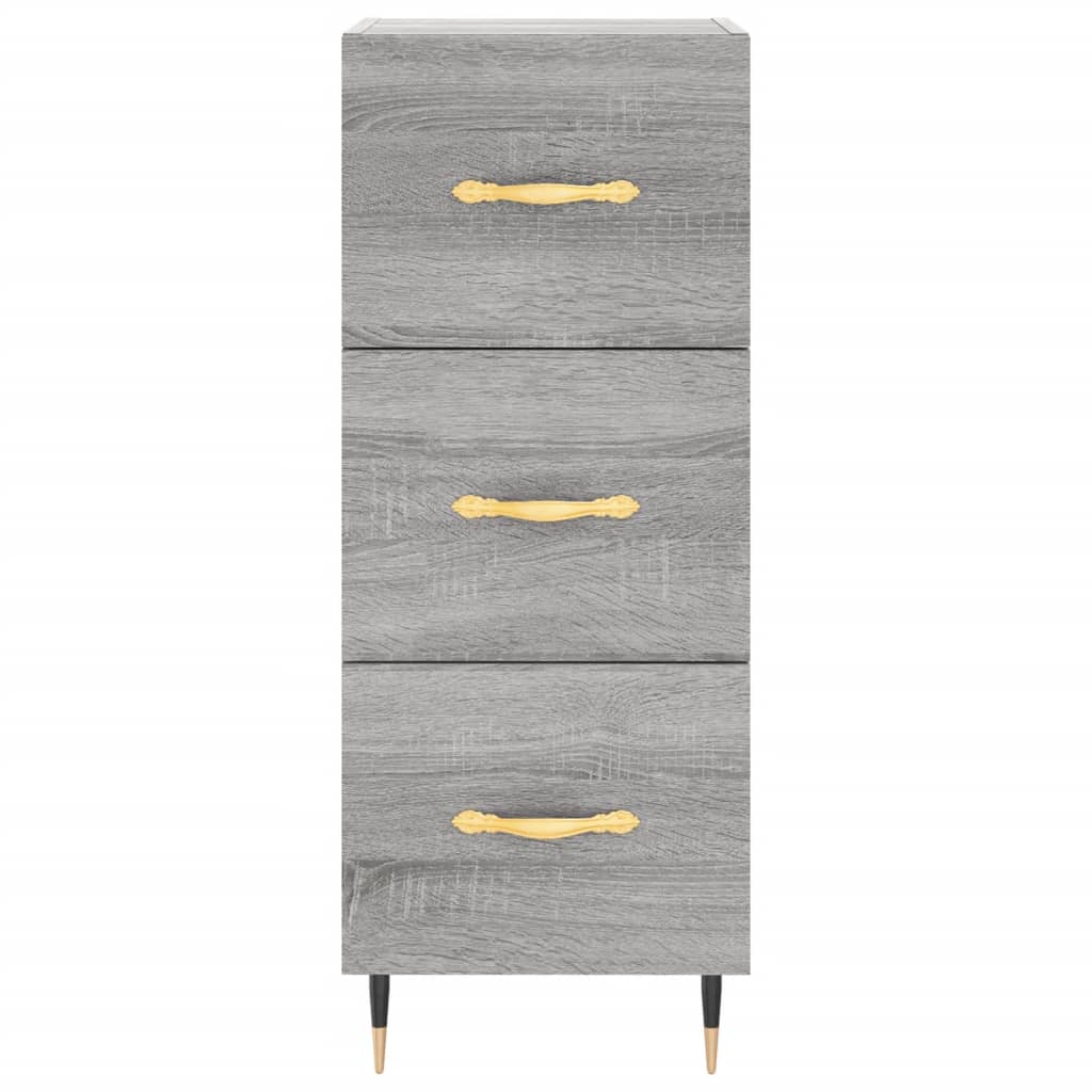 Credenza Grigio Sonoma 34,5x34x90 cm in Legno Multistrato 828586