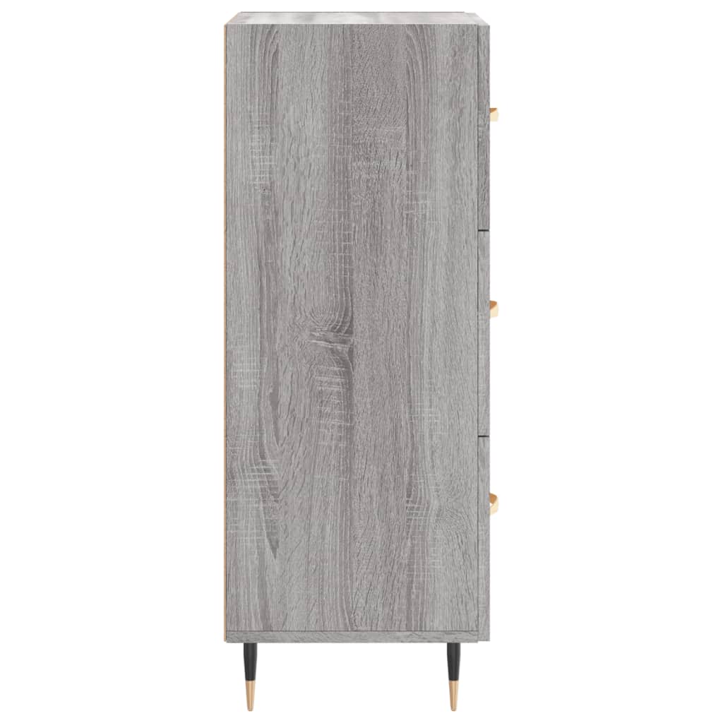 Credenza Grigio Sonoma 34,5x34x90 cm in Legno Multistrato 828586