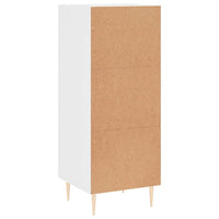 Credenza Bianco Lucido 34,5x34x90 cm in Legno Multistrato 828590