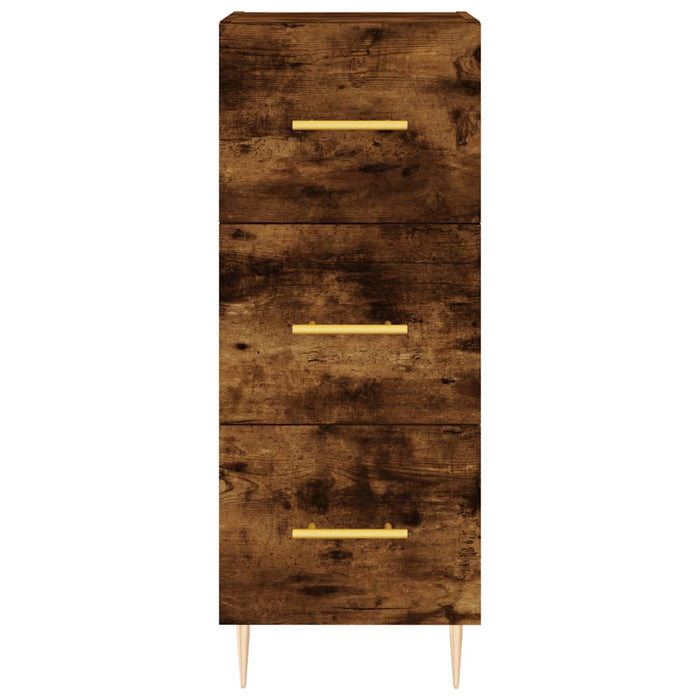 Credenza Rovere Fumo 34,5x34x90 cm in Legno Multistrato 828593