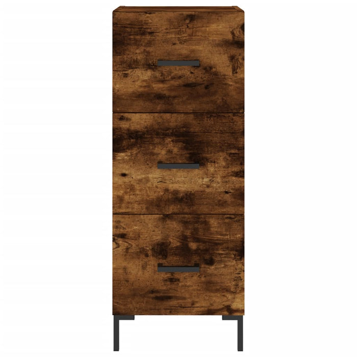 Credenza Rovere Fumo 34,5x34x90 cm in Legno Multistrato 828609