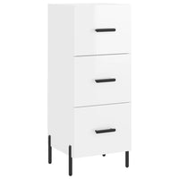 Credenza Bianco Lucido 34,5x34x90 cm in Legno Multistratocod mxl 103883