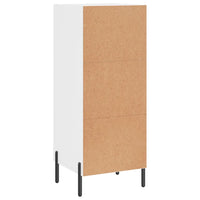 Credenza Bianco Lucido 34,5x34x90 cm in Legno Multistrato 828614