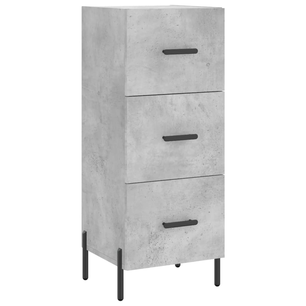 Credenza Grigio Cemento 34,5x34x90 cm in Legno Multistratocod mxl 104001