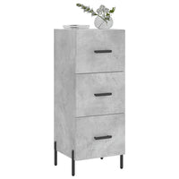 Credenza Grigio Cemento 34,5x34x90 cm in Legno Multistratocod mxl 104001