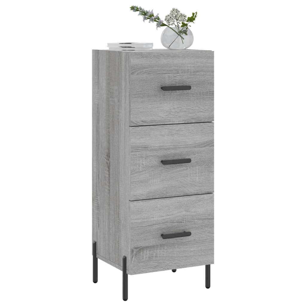 Credenza Grigio Sonoma 34,5x34x90 cm in Legno Multistrato 828618