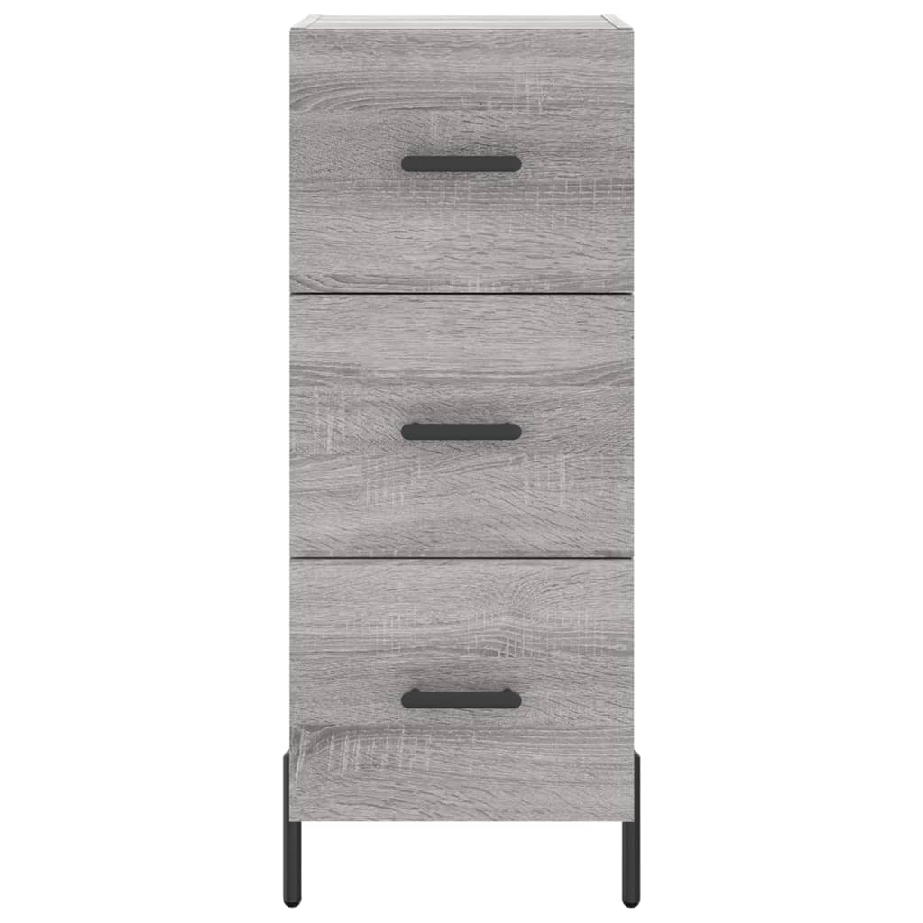 Credenza Grigio Sonoma 34,5x34x90 cm in Legno Multistrato 828618