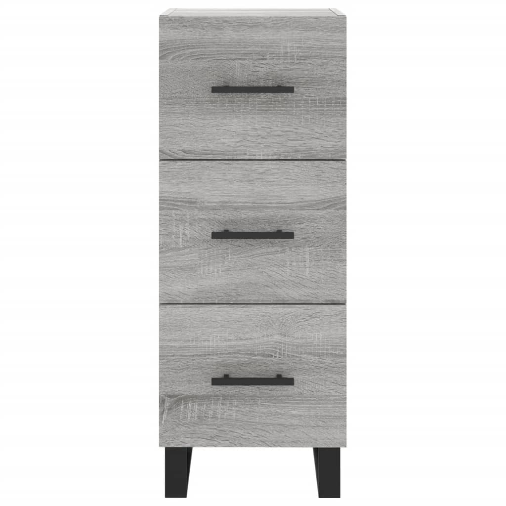 Credenza Grigio Sonoma 34,5x34x90 cm in Legno Multistrato 828634