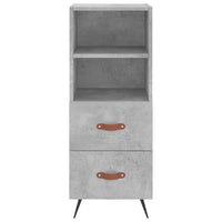 Credenza Grigio Cemento 34,5x34x90 cm in Legno Multistrato 828640