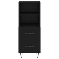 Credenza Nero 34,5x34x90 cm in Legno Multistrato 828661