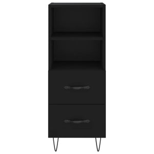 Credenza Nero 34,5x34x90 cm in Legno Multistrato 828661