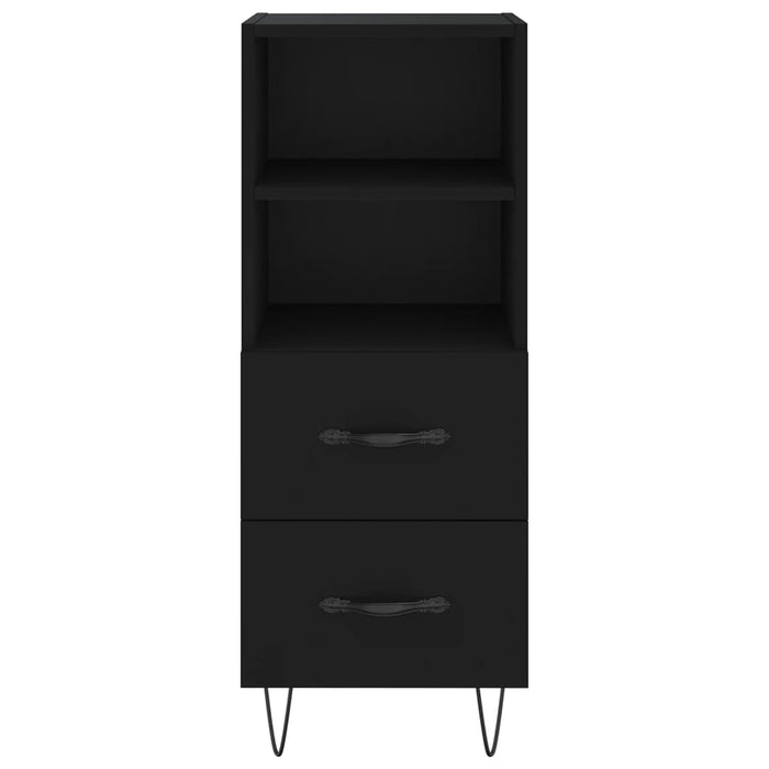 Credenza Nero 34,5x34x90 cm in Legno Multistrato 828661