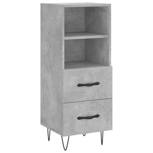 Credenza Grigio Cemento 34,5x34x90 cm in Legno Multistratocod mxl 127991