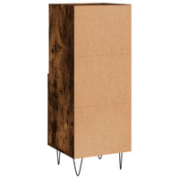 Credenza Rovere Fumo 34,5x34x90 cm in Legno Multistrato 828665