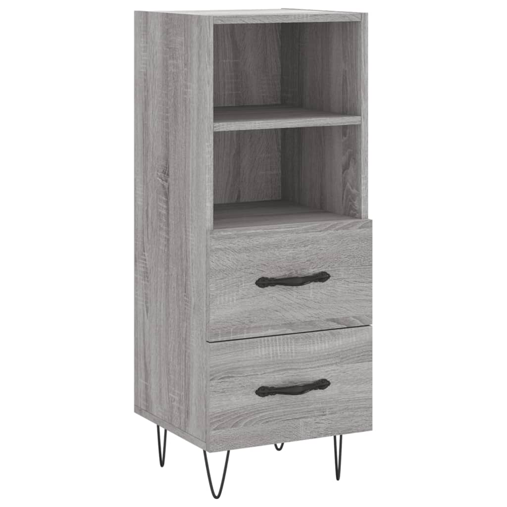 Credenza Grigio Sonoma 34,5x34x90 cm in Legno Multistrato 828666