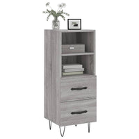 Credenza Grigio Sonoma 34,5x34x90 cm in Legno Multistrato 828666