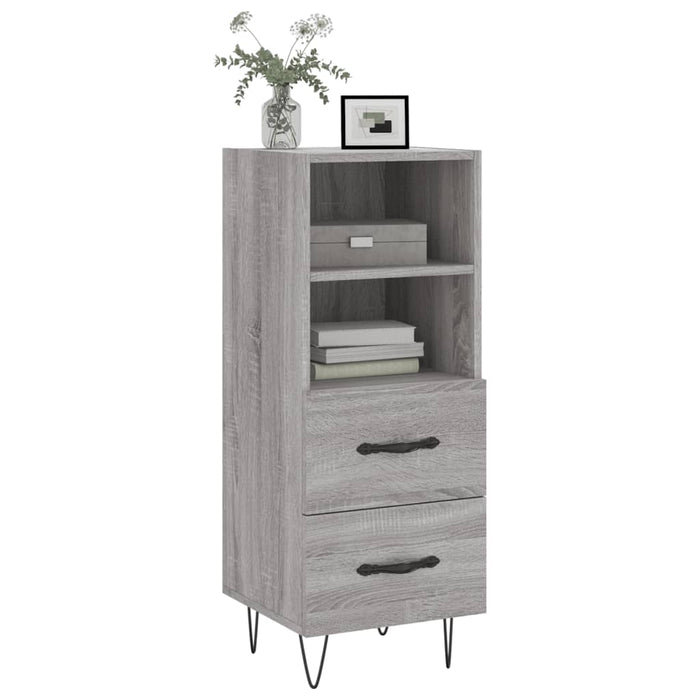 Credenza Grigio Sonoma 34,5x34x90 cm in Legno Multistrato 828666