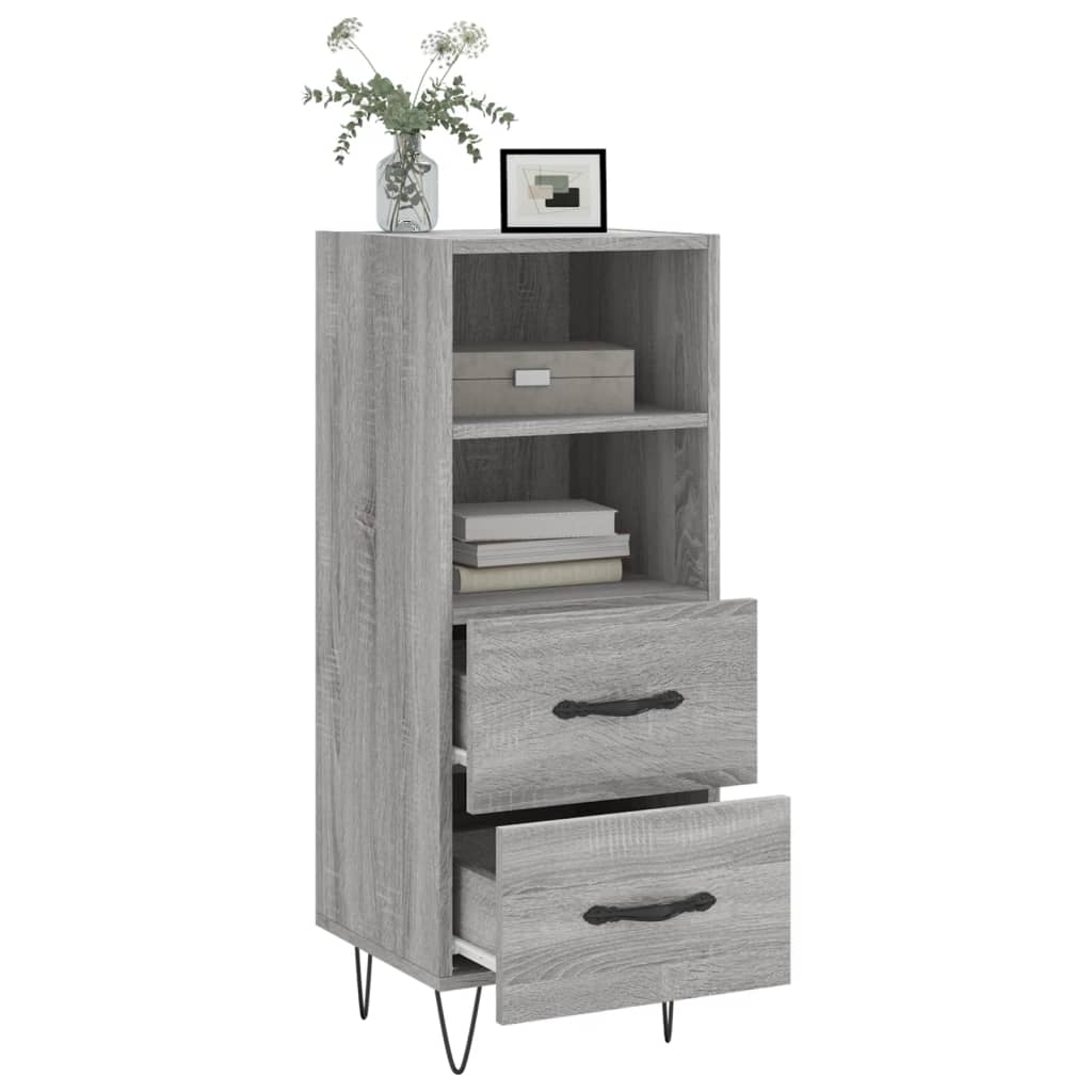 Credenza Grigio Sonoma 34,5x34x90 cm in Legno Multistrato 828666