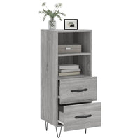 Credenza Grigio Sonoma 34,5x34x90 cm in Legno Multistrato 828666