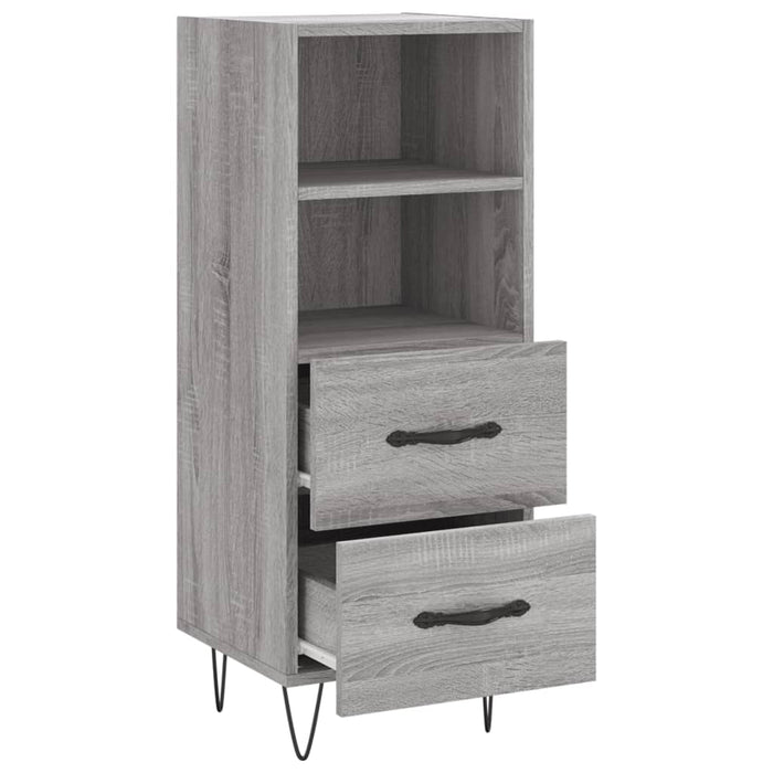 Credenza Grigio Sonoma 34,5x34x90 cm in Legno Multistrato 828666