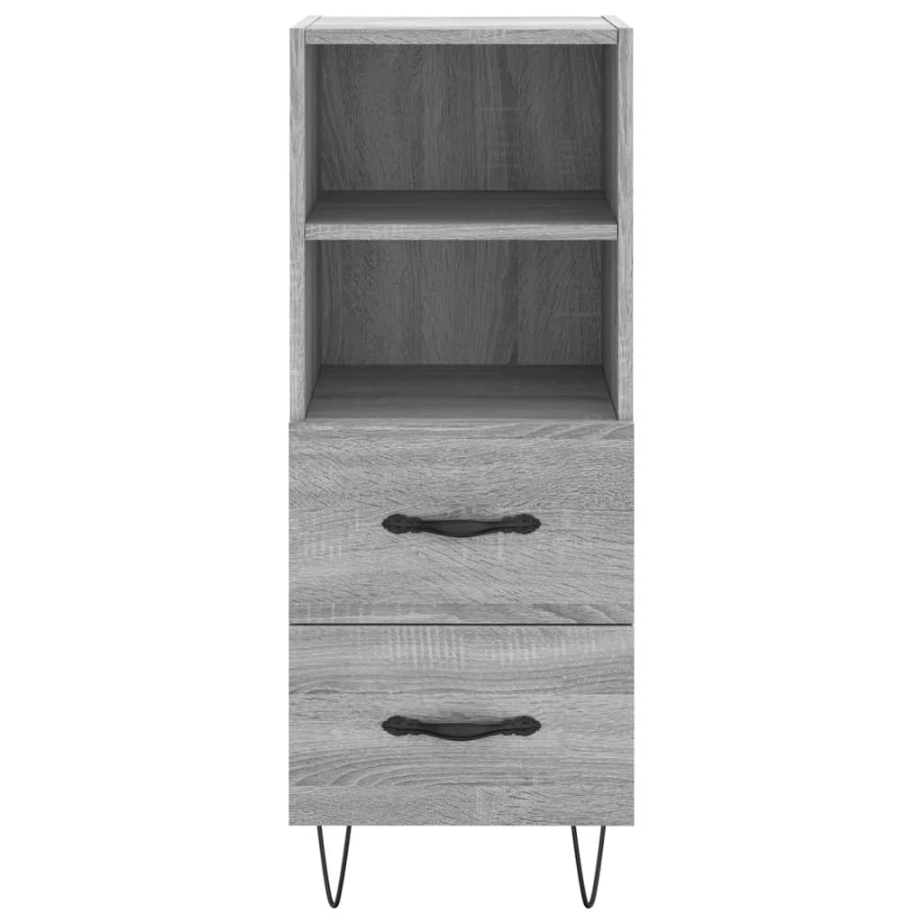 Credenza Grigio Sonoma 34,5x34x90 cm in Legno Multistrato 828666