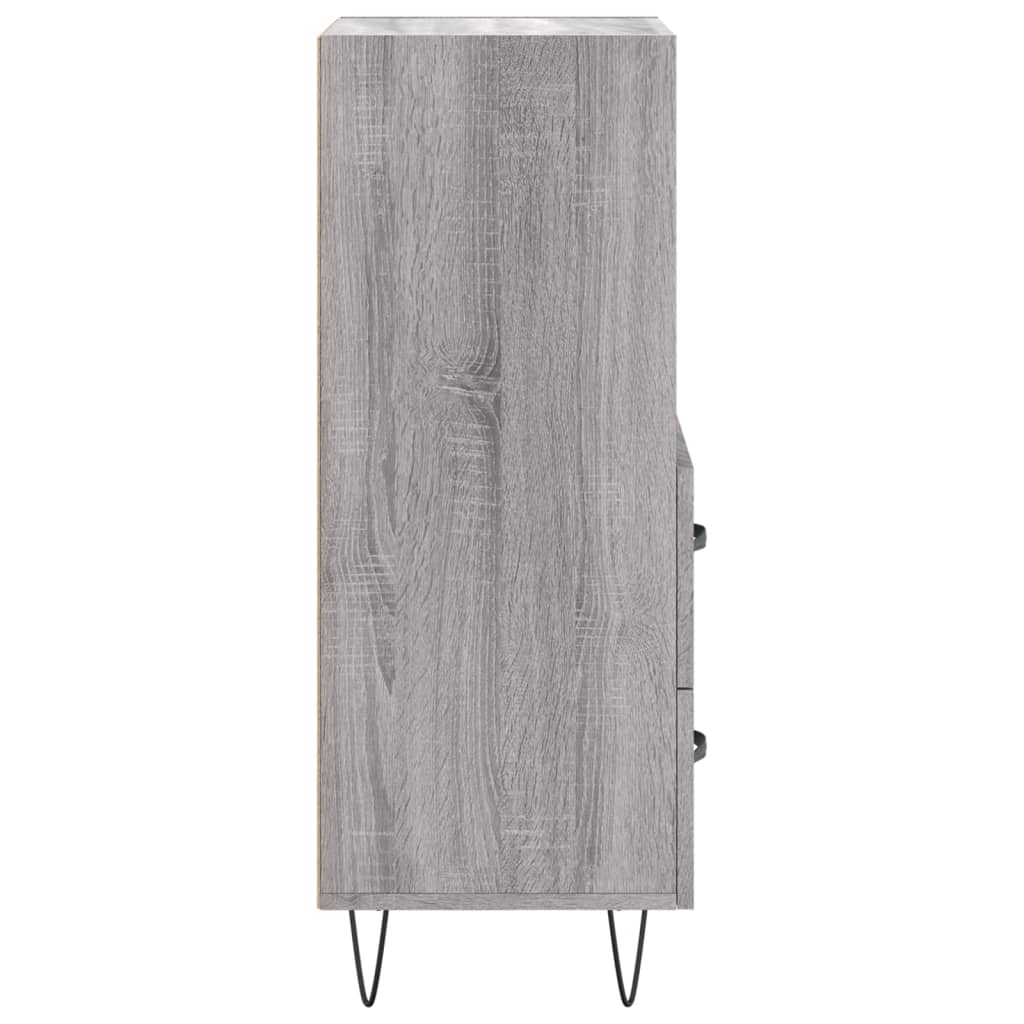 Credenza Grigio Sonoma 34,5x34x90 cm in Legno Multistrato 828666