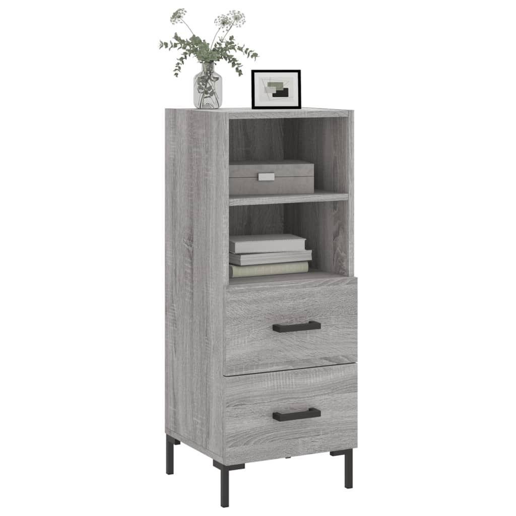 Credenza Grigio Sonoma 34,5x34x90 cm in Legno Multistratocod mxl 80900