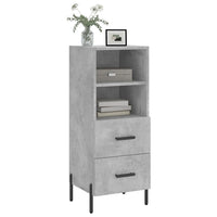 Credenza Grigio Cemento 34,5x34x90 cm in Legno Multistratocod mxl 104017