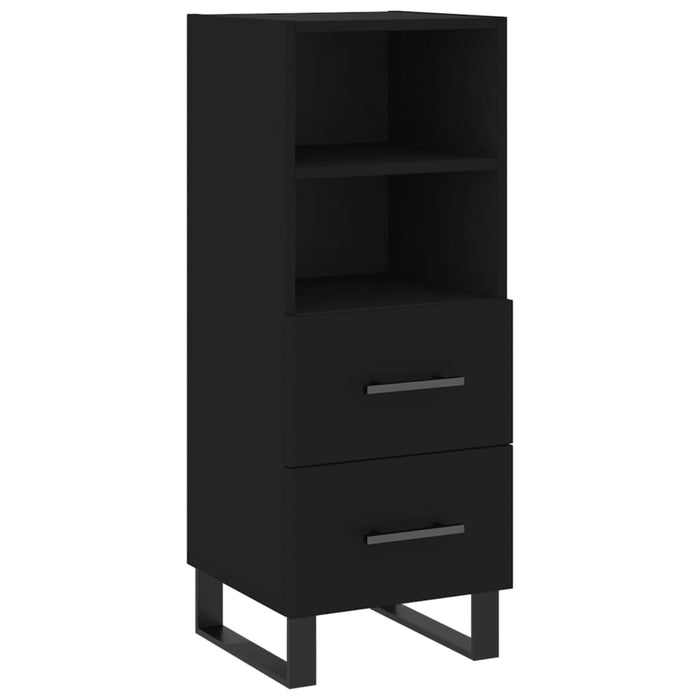 Credenza Nero 34,5x34x90 cm in Legno Multistrato 828693