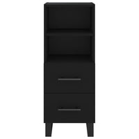 Credenza Nero 34,5x34x90 cm in Legno Multistrato 828693