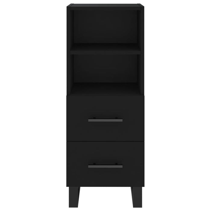 Credenza Nero 34,5x34x90 cm in Legno Multistrato 828693