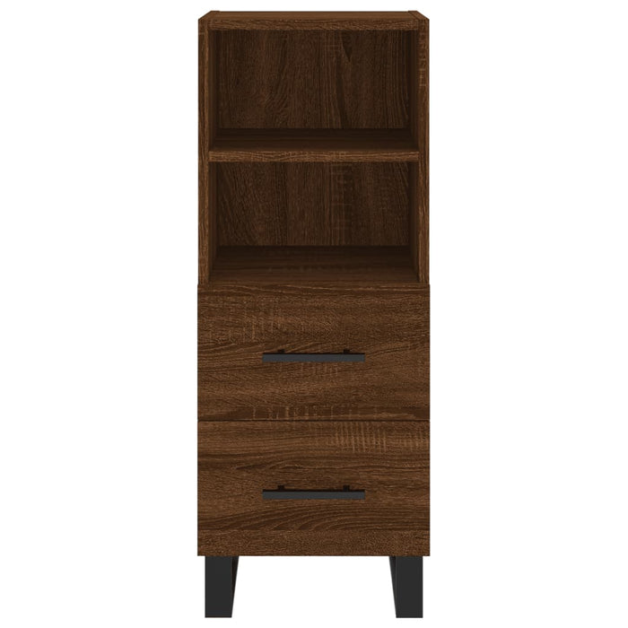 Credenza Rovere Marrone 34,5x34x90 cm in Legno Multistrato 828699