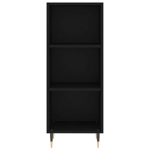 Credenza Nera 34,5x32,5x90 cm in Legno Multistrato 828709