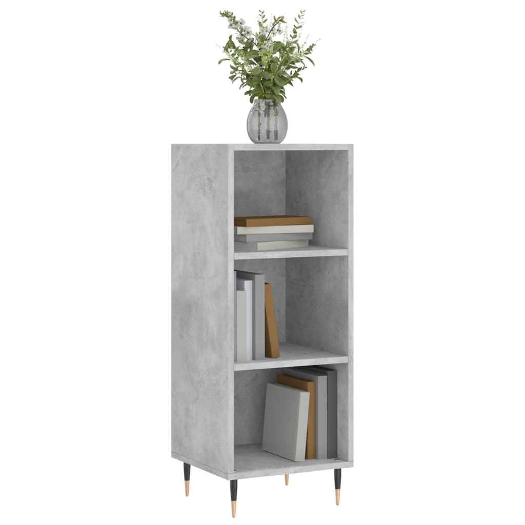 Credenza Grigio Cemento 34,5x32,5x90 cm in Legno Multistrato 828712