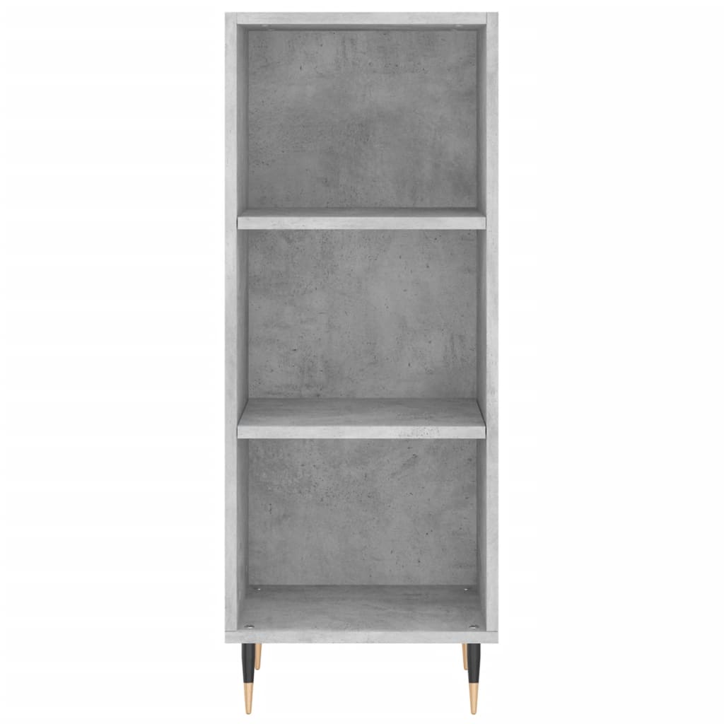 Credenza Grigio Cemento 34,5x32,5x90 cm in Legno Multistrato 828712