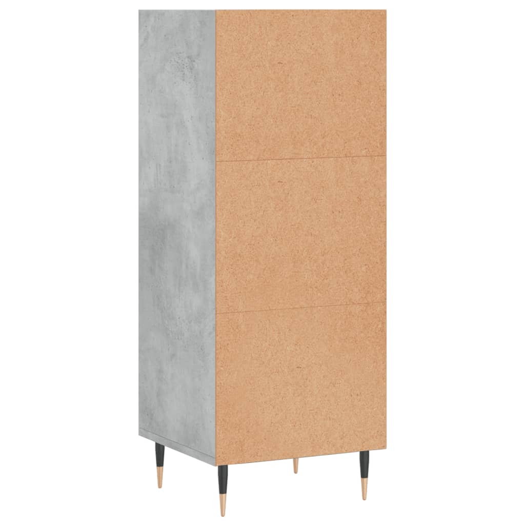 Credenza Grigio Cemento 34,5x32,5x90 cm in Legno Multistrato 828712