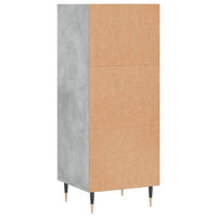 Credenza Grigio Cemento 34,5x32,5x90 cm in Legno Multistrato 828712