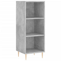 Credenza Grigio Cemento 34,5x32,5x90 cm in Legno Multistrato 828720